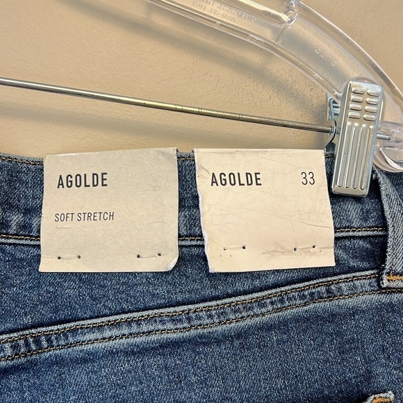 NWT Aritzia AGOLDE Kye Mid Rise Straight Crop in Mirage size 33 - Picture 8 of 14